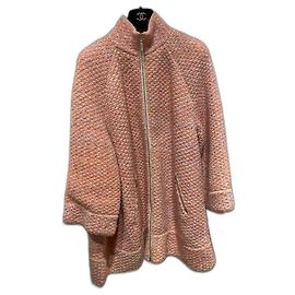 Chanel Jacket Pink Silk Cashmere Wool Pink