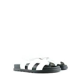 Hermès-HERMES  Sandals T.eu 34.5 leather-White