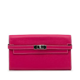 Hermès-HERMES  Pins & brooches   Leather-Pink