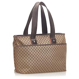 Céline-CELINE  Handbags   Linen-Brown
