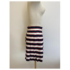 Valentino-Vintage Valentini sailor skirt-White,Red,Blue