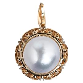 & Other Stories-18k Gold Pearl Pendant-Golden