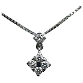 & Other Stories-18k Gold Diamond Pendant Necklace-Silvery