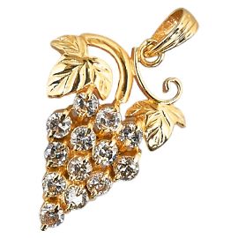 & Other Stories 18k Gold Diamond Grape Pendant Golden