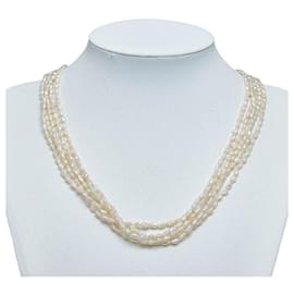 & Other Stories-5-Strand Pearl Necklace-White
