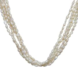 & Other Stories-5-Collar de perlas de hilo-Blanco