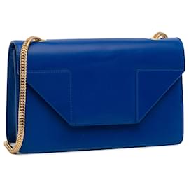 Saint Laurent-Saint Laurent Blue Mini Betty Crossbody Bag-Blue