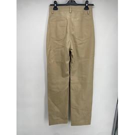 Autre Marque-REMAIN BIGER CHRISTENSEN  Trousers T.fr 38 Vegan leather-Beige