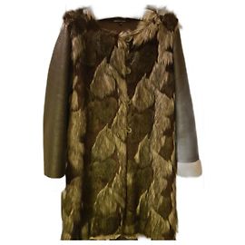 La Fée Maraboutée Warm coat Dark brown