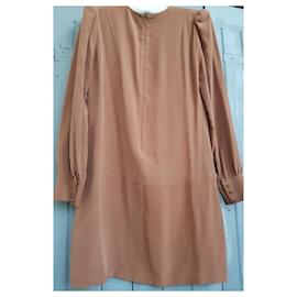 Autre Marque-Shift dress-Camel