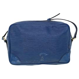 Louis Vuitton-LOUIS VUITTON Epi Trocadero 27 Bolsa de ombro azul M52315 Autenticação de LV 53571-Azul