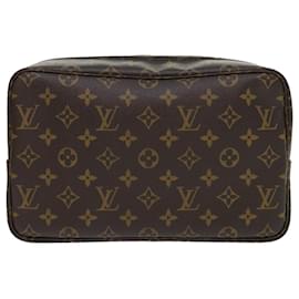 Louis Vuitton-Louis Vuitton Monogram Trousse Toilette 28 Clutch Bag M47522 LV Auth 53041a-Monogram