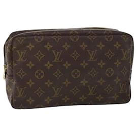 Louis Vuitton-Louis Vuitton Monogram Trousse Toilette 28 Clutch Bag M47522 LV Auth 53510-Monogram
