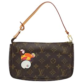 Louis Vuitton-LOUIS VUITTON Monogram Panda Pochette Accessoires Pouch M51981 LV Auth ki3438-Monogram
