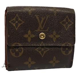 Louis Vuitton-LOUIS VUITTON Monogram Porte Monnaie Bier Cartes Crdit Wallet M61652 autenticación 53295-Monograma