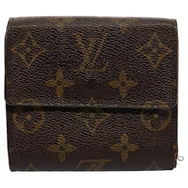 Louis Vuitton-LOUIS VUITTON Monogram Porte Monnaie Bier Cartes Crdit Wallet M61652 autenticación 53295-Monograma