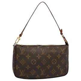 Louis Vuitton-LOUIS VUITTON Monogram Pochette Accessoires Pouch M51980 LV Auth 53245-Monogram