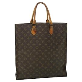 Louis Vuitton-LOUIS VUITTON Monogram Sac Plat Hand Bag M51140 LV Auth 53922-Monogram