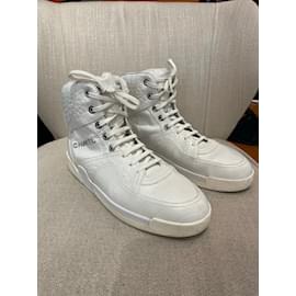 Chanel-CHANEL  Trainers T.EU 41 Leather-White