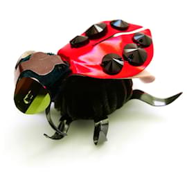Miu Miu-Miu Miu Spring 2008 Ladybird Brooch-Red