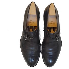 Berluti excessive “single buckle” shoe Black
