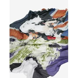 Alexander Mcqueen-Multicolour printed scarf-Multiple colors
