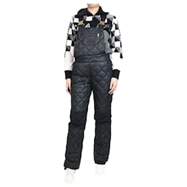 Autre Marque-Navy monogram print ski jumpsuit - size UK 8-Navy blue