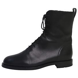 Manolo Blahnik Botas negras con cordones - talla UE 38.5 Negro