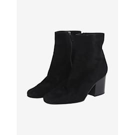 Christian Dior-Black suede boots - size EU 41-Black