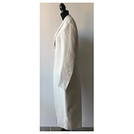 Rick Owens-Rick OWENS CORP minimalist coat-White