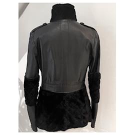 Chanel-Lambskin leather jacket-Black