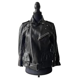 Alexander Mcqueen-Alexander leather Jacket-Black