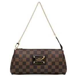 Louis Vuitton-Louis Vuitton Brown Damier Ebene Eva-Brown