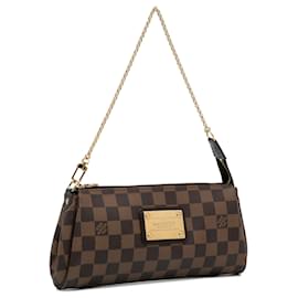 Louis Vuitton-Louis Vuitton Brown Damier Ebene Eva-Brown