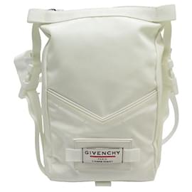 Givenchy-GIVENCHY BACKTOWN MINI BACKPACK IN WHITE NYLON BB50BNB0RT BACKPACK BAG-White