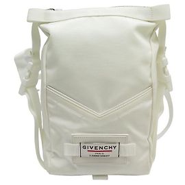 SAC A DOS GIVENCHY BACKTOWN MINI EN NYLON BLANC BB50BNB0RT BACKPACK BAG Blanc