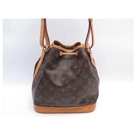 Louis Vuitton-BOLSO DE MANO LOUIS VUITTON NOE DE LONA MONOGRAMA GM M42224 BOLSO DE MANO MONEDERO-Castaño