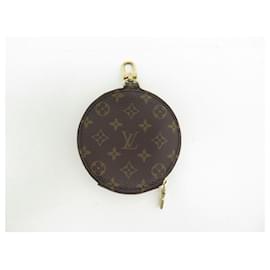 Louis Vuitton-NEW LOUIS VUITTON ROUND COIN PURSE MONOGRAM CANVAS COIN PURSE-Brown