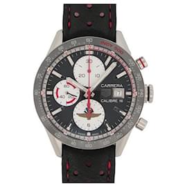 Tag Heuer-NEW TAG HEUER CARRERA CV WATCH2110-0 41MM AUTOMATIC CHRONOGRAPH WATCH-Silvery