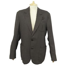 BERLUTI JACKET IN BROWN WOOL SIZE R50 M BROWN WOOL JACKET VEST Brown