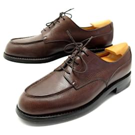 JM Weston-JM WESTON DERBY LE GOLF CAVIAR SHOES 641 7.5C 41.5 FINE LEATHER SHOE TIE-Brown