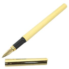 ST DUPONT FEDERSTIFT MIT PATRONENPLATTE ODER DORE VERGOLDETER FÜLLFEDERHALTER Golden