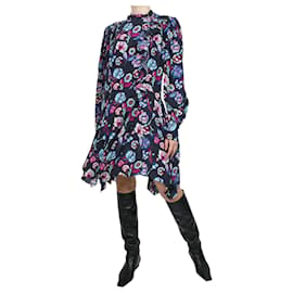 Isabel Marant-Multi drop hem ruffle detail floral silk dress - size FR 36-Multiple colors