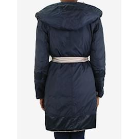 Autre Marque-Neutral reversible hooded coat - size UK 6-Other