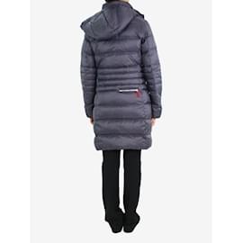 Bogner-Blue hooded puffer coat - size S-Blue