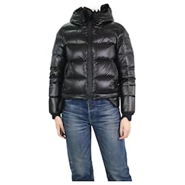 Autre Marque-Black gloss long-sleeved puffer jacket - size S-Black