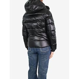 Autre Marque-Black gloss long-sleeved puffer jacket - size S-Black
