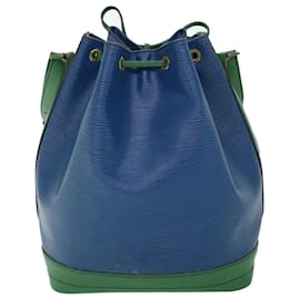 Louis Vuitton-Bolsa tiracolo LOUIS VUITTON Epi Tricolor com bico verde azul M44044 Autenticação de LV 53560-Azul,Verde