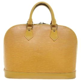 Louis Vuitton-Bolsa de mão LOUIS VUITTON Epi Alma Tassili Yellow M52149 Autenticação de LV 53827-Outro