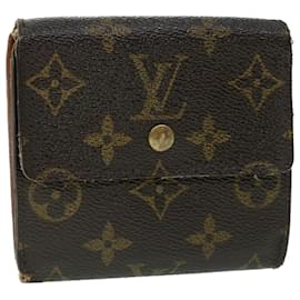 Louis Vuitton-LOUIS VUITTON Monogram Portefeuille Elise Geldbörse M61654 LV Auth 54073-Monogramm